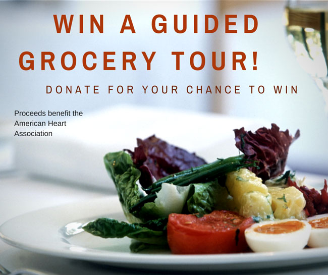 Support GoRed and Win a Guided Grocery Tour!