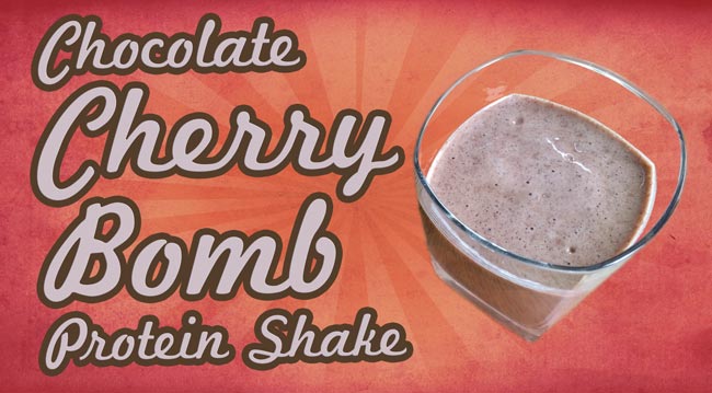 Chocolate Cherry Bomb Protein Shake Recipe