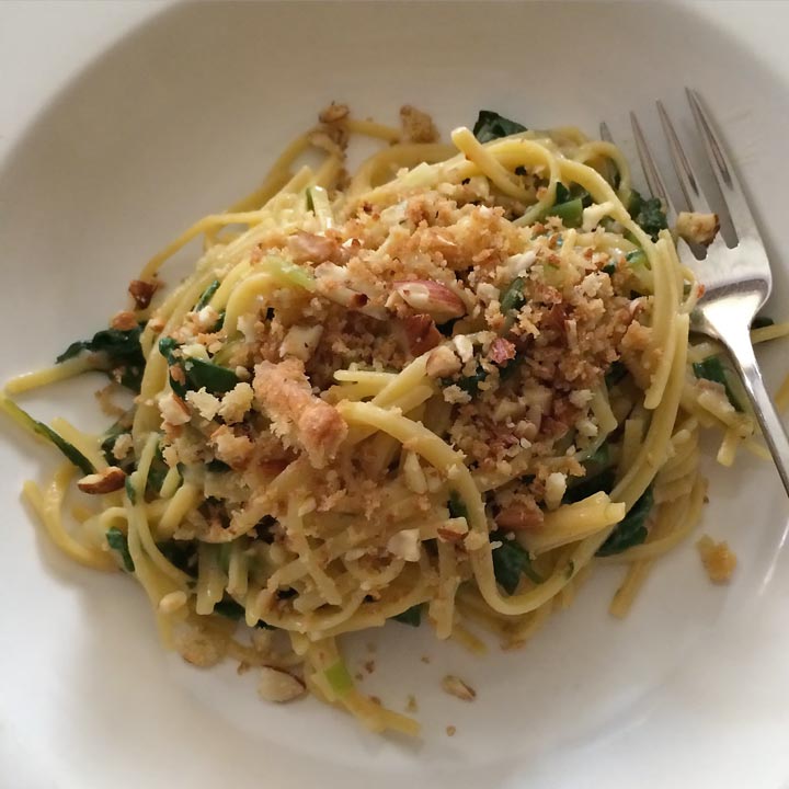 Linguine with Spinach and Lemon