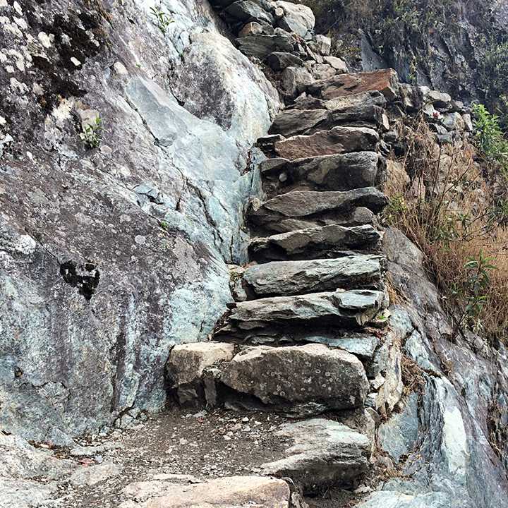 Stairs Up Machu Picchu Mountain