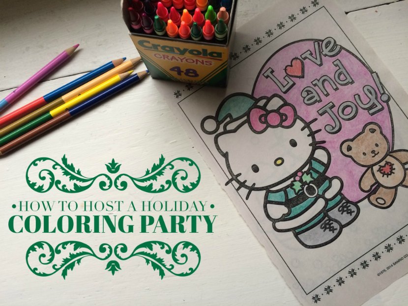 How To Host A Holiday Coloring Party In 3 Easy Steps