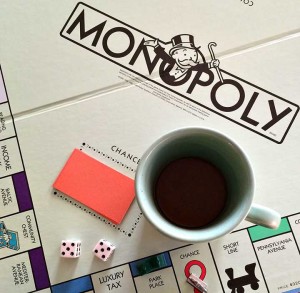Monopoly and chocolate tea