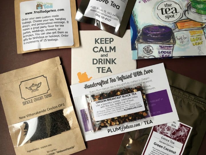 Midwest Tea Fest tea samples