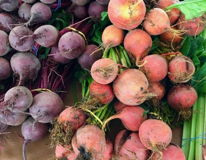 beets from farmers market