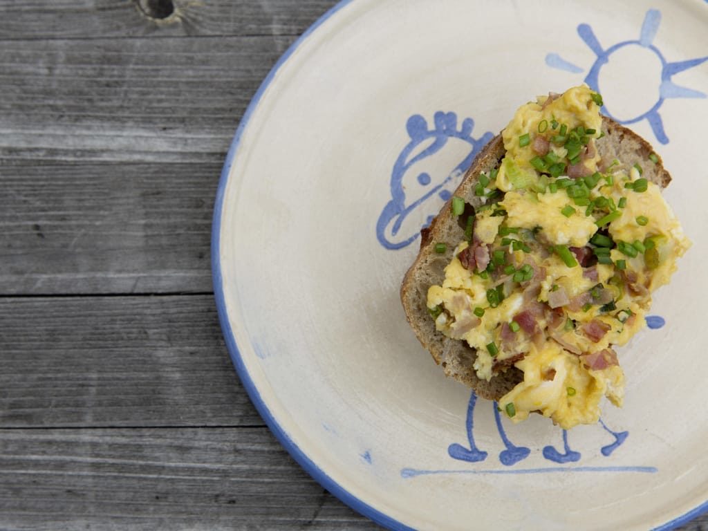 easy microwave egg bowl