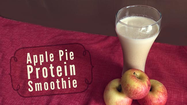 Tired of Pumpkin Spice? Try my Apple Pie Protein Smoothie Recipe!