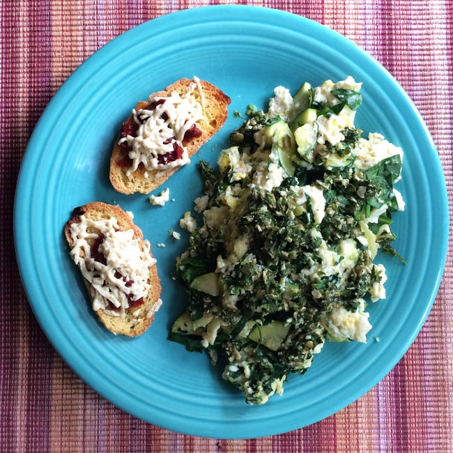 Green Eggs (NO Ham) and Gluten Free Bruschetta Recipe