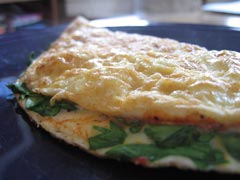 Spinach Egg White Omelet